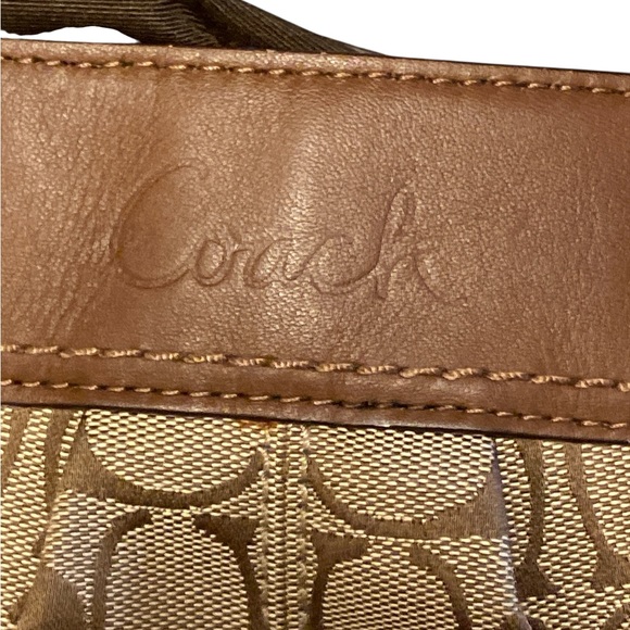 Coach Soho Signature Canvas & Leather Tote Bag F13742 | Like New + Dust Bag - Picture 9 of 13